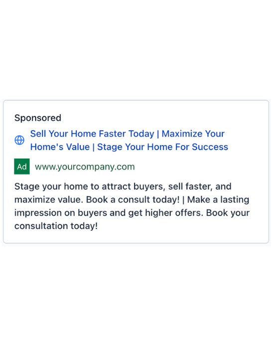 Home Staging - Google Ad