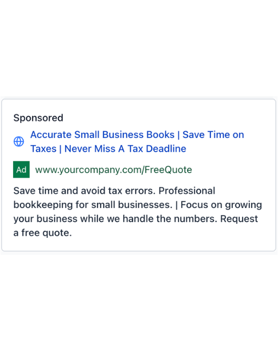Accounting Bookkeeper - Google Ads