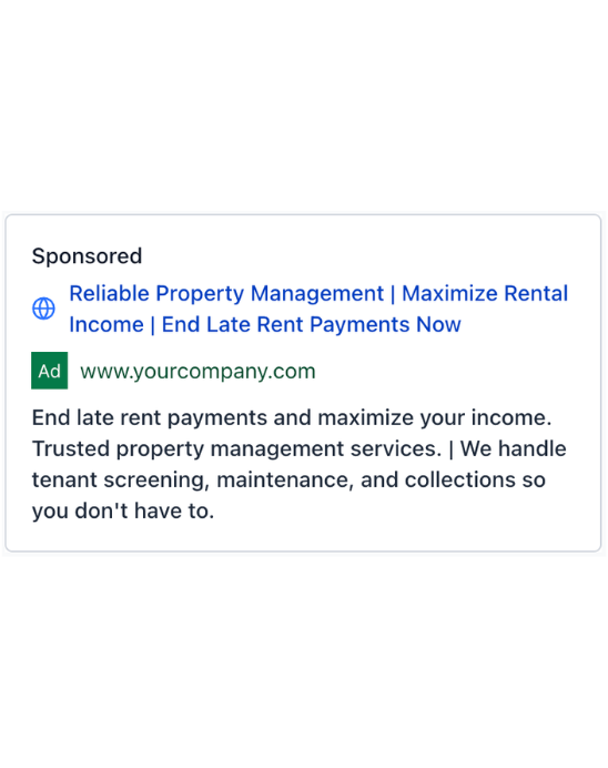 Real Estate Management - Google Ad