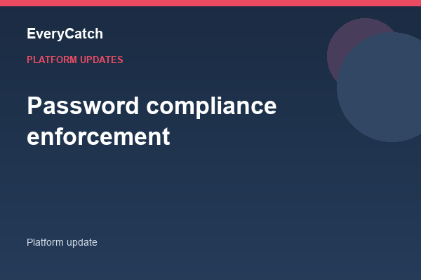 Password compliance enforcement