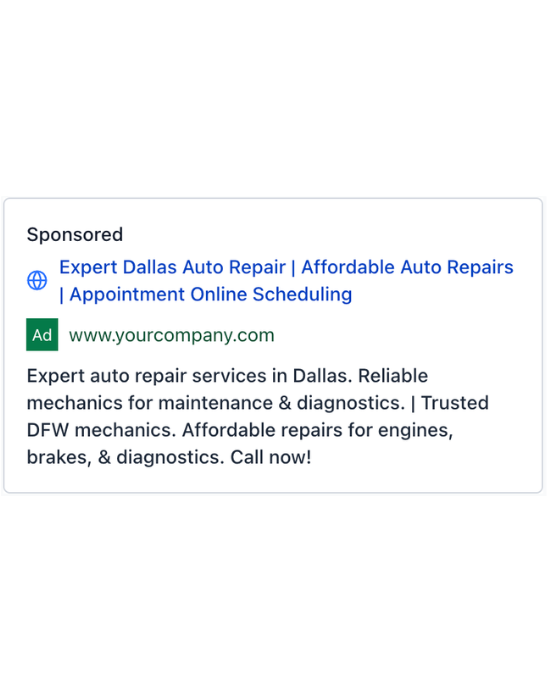 Automotive Mechanic - Google Ad