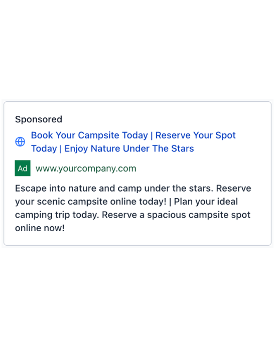 Campground - Google Ad