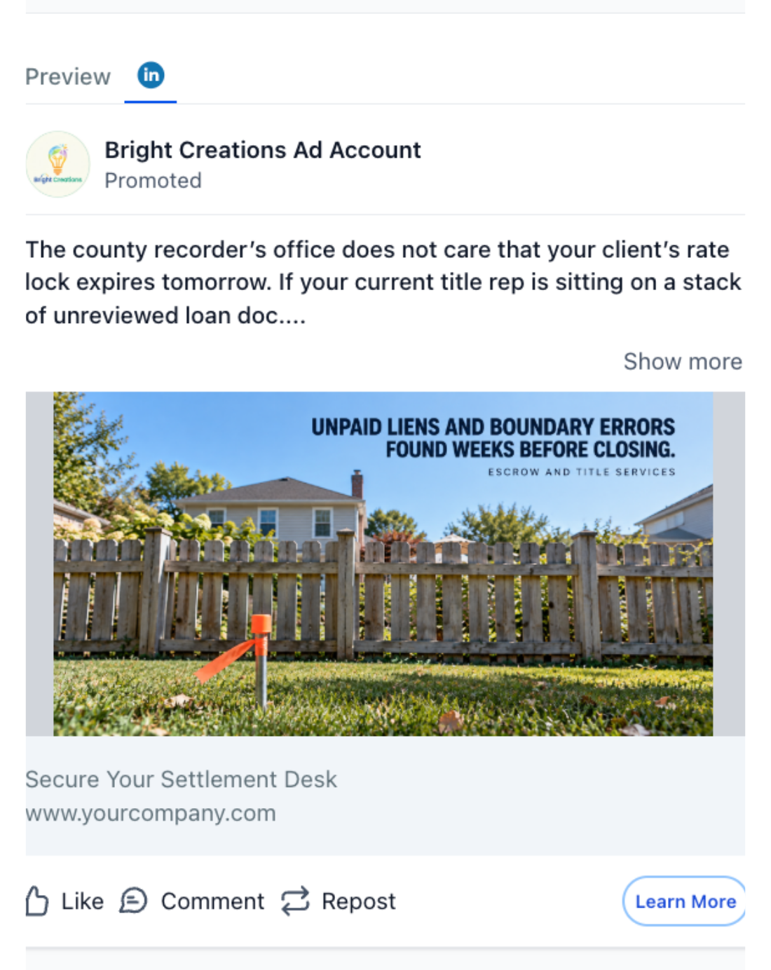 Escrow Officer - LinkedIn Ad (1)