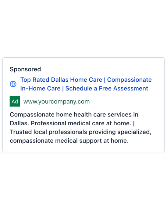 In-Home Health Care - Google Ad