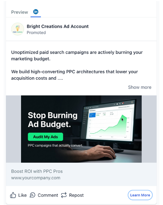 PPC Management - LinkedIn Ad
