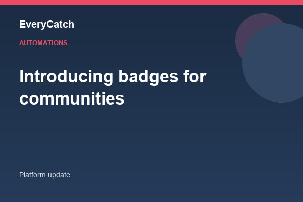 Introducing badges for communities