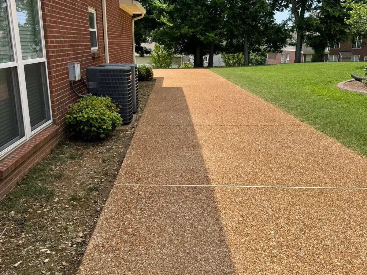 After: walkway after Wash Wizard walkway cleaning in Hendersonville, TN