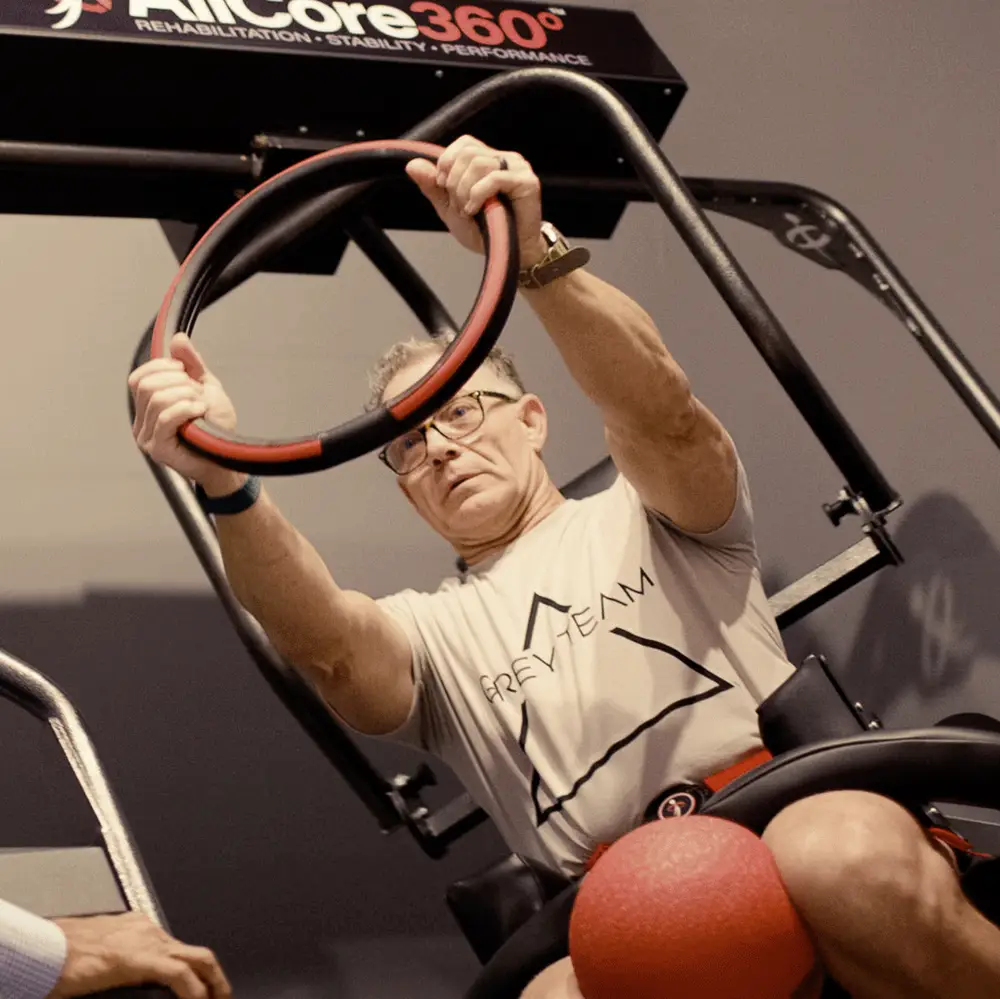 A client training on the AllCore360° system