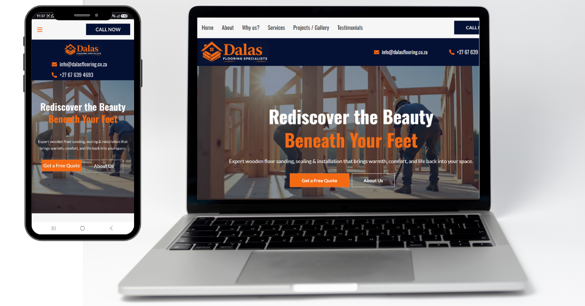 Dalas Flooring website