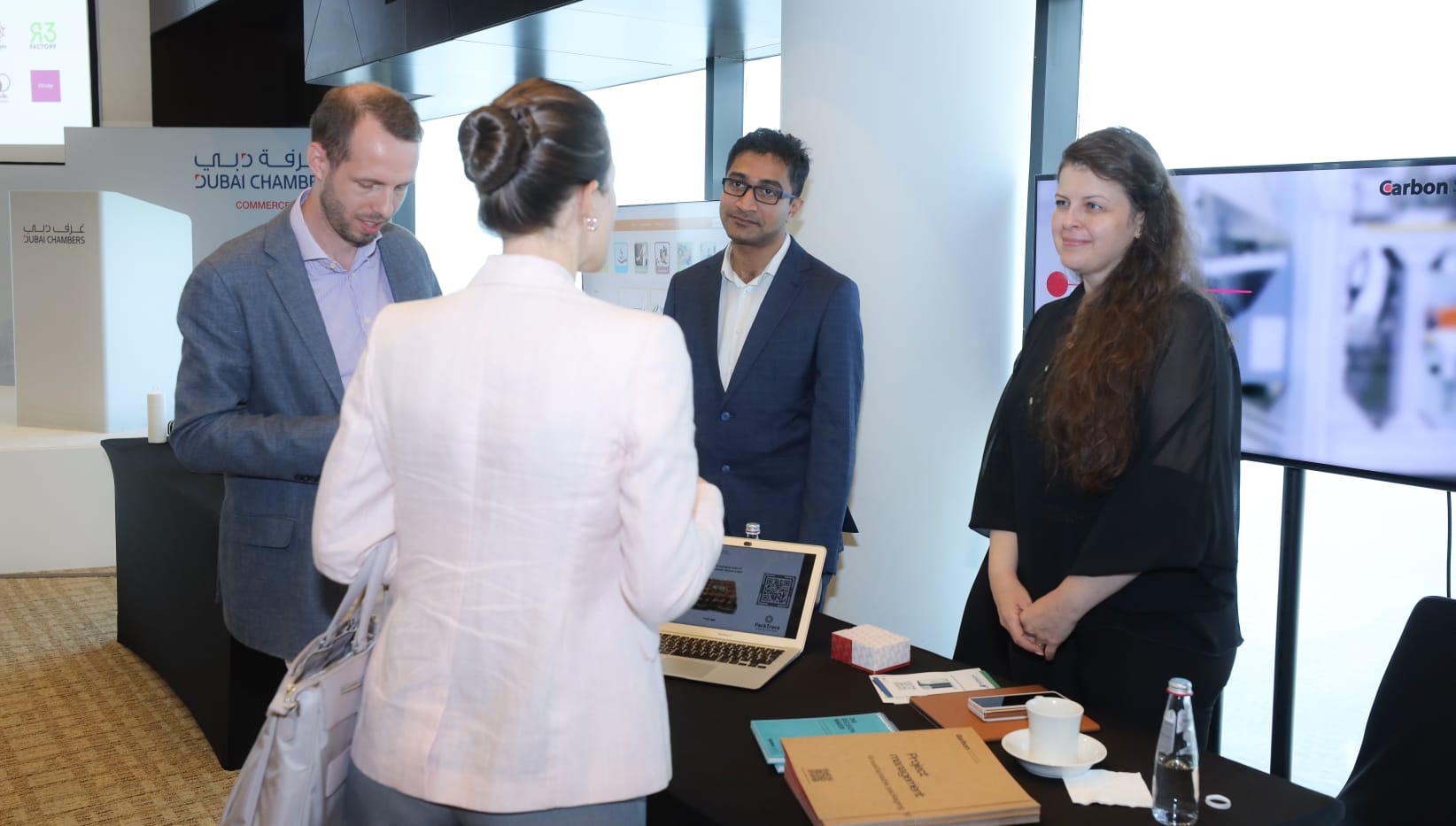 Business consultation with client