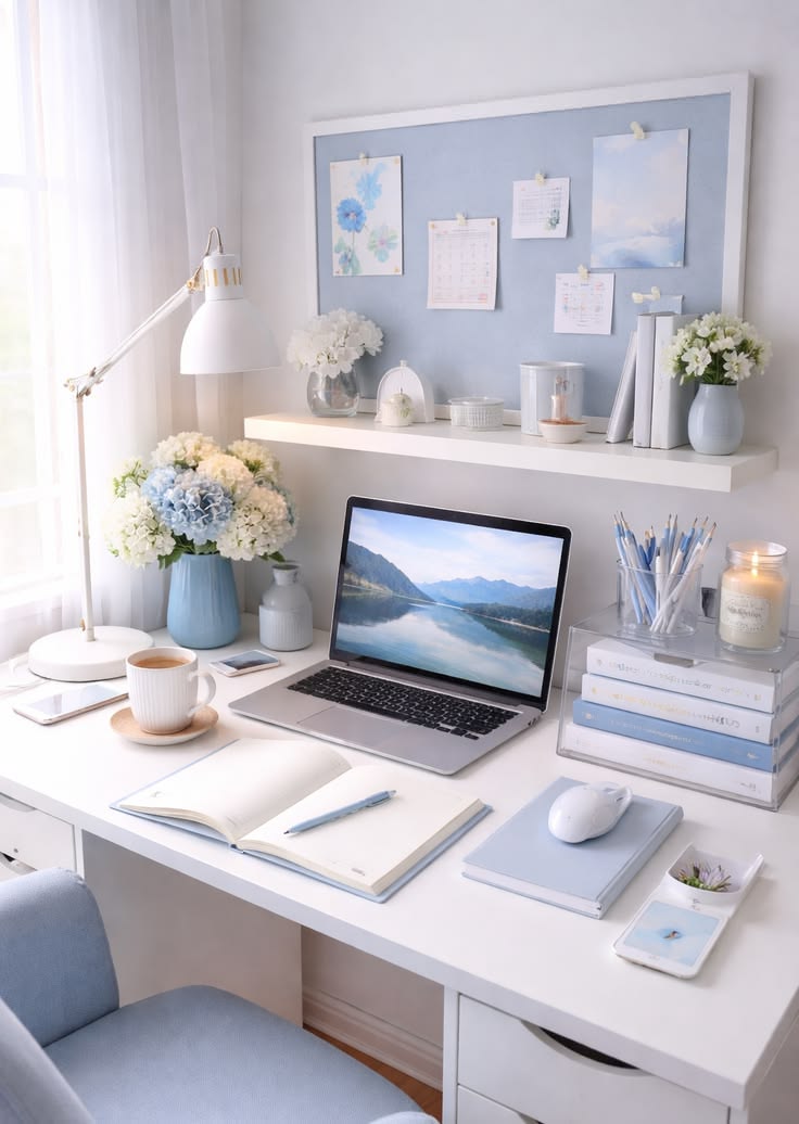 Lorraine's creative workspace