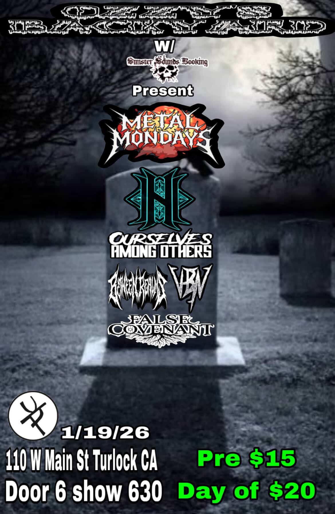 Metal Monday January 19. 202 with False Covenant, Between Realms, Violent By Nature, Ourselves Among Others, and HellHeart
