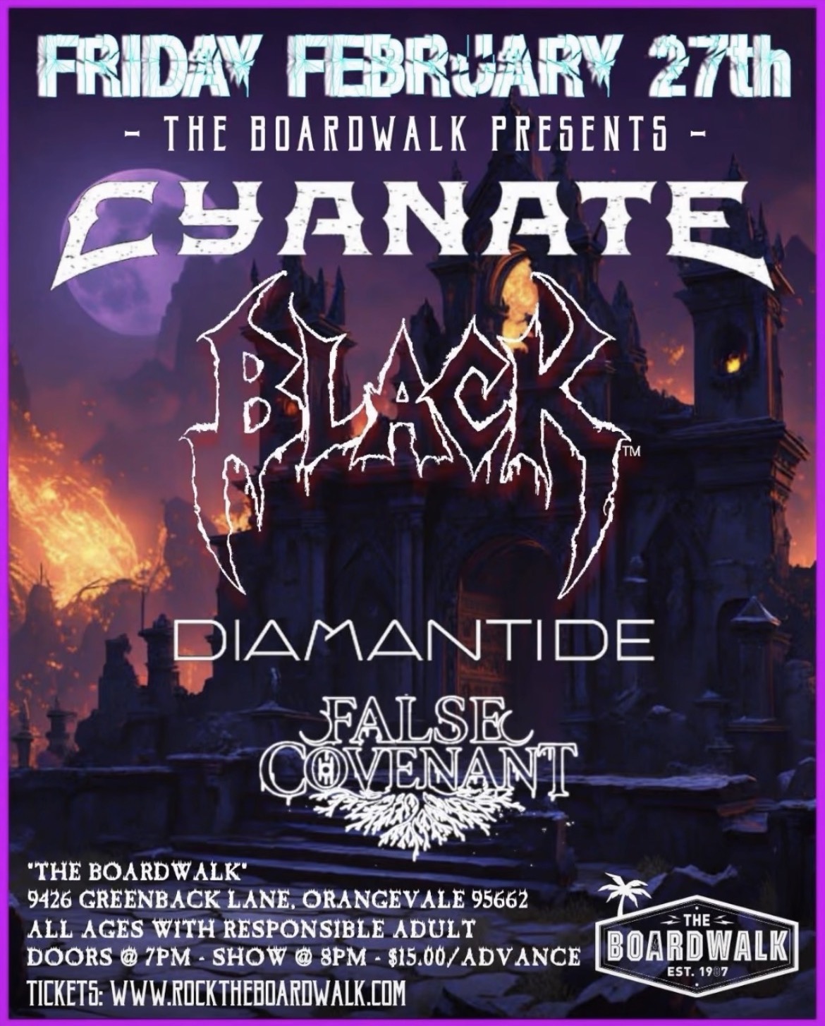 Metal Monday January 19. 202 with False Covenant, Between Realms, Violent By Nature, Ourselves Among Others, and HellHeart