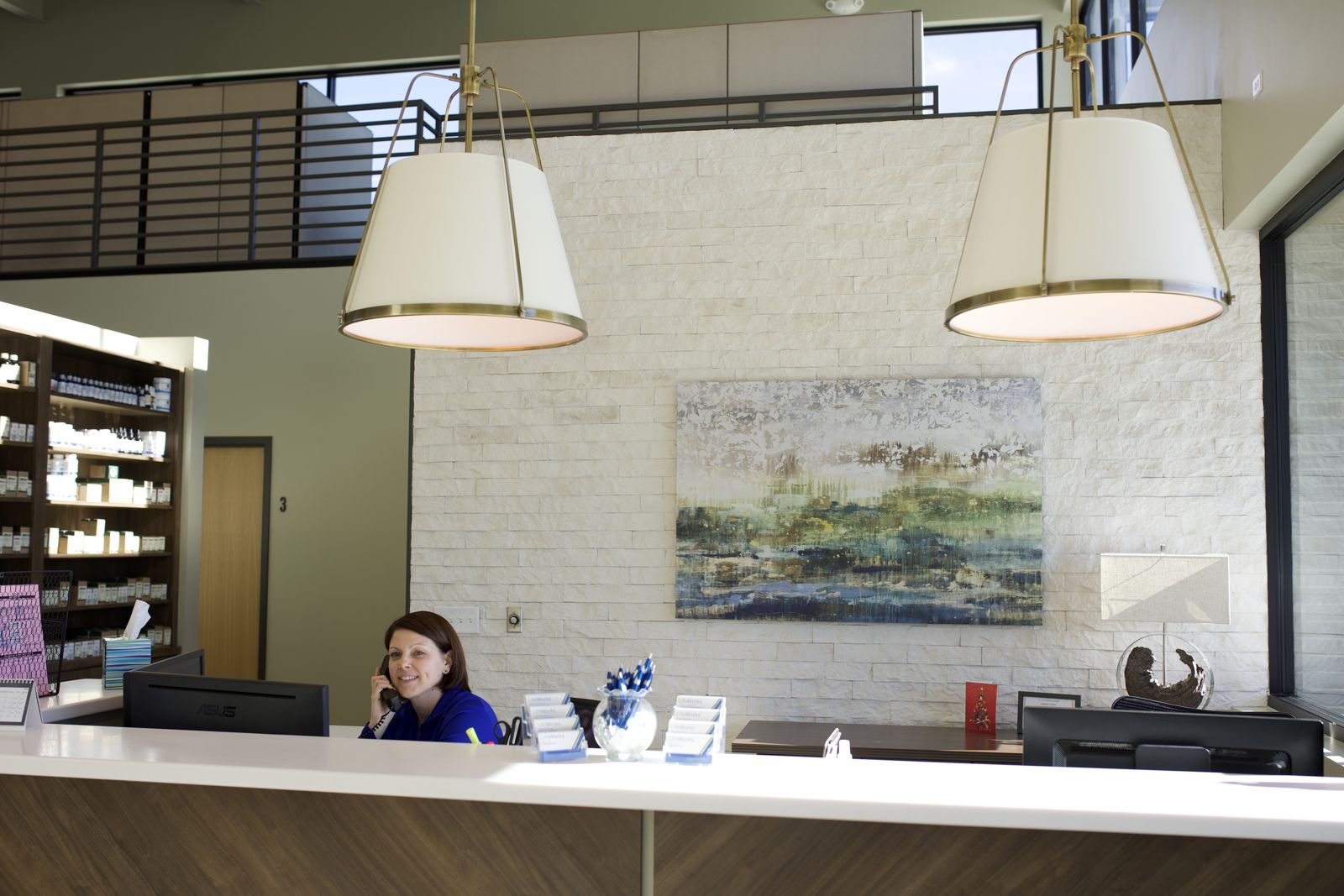 The LifeWorks front desk