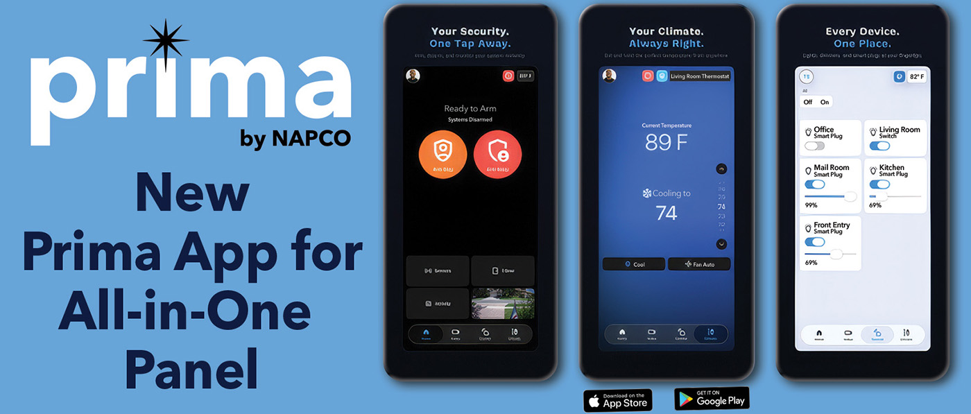 NAPCO Prima All-In-One Smart Security System App