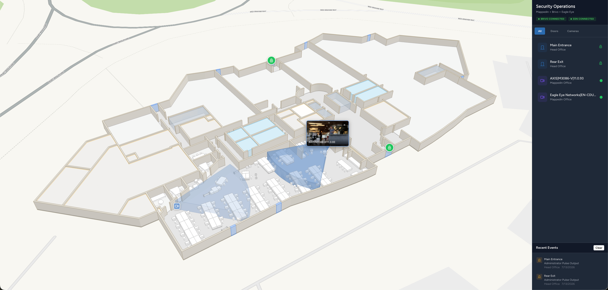 Mappedin Integrates with Brivo to Bring Unified Security to Indoor Maps