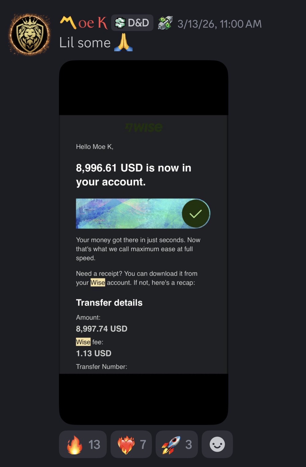 Approved student payout