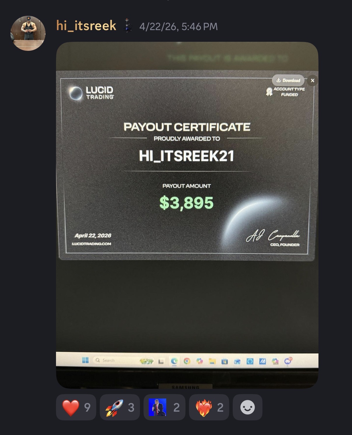 Approved student payout
