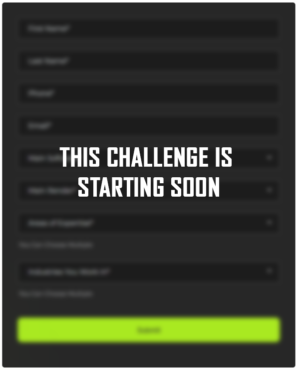 3D Challenges - Challenge Starting Soon