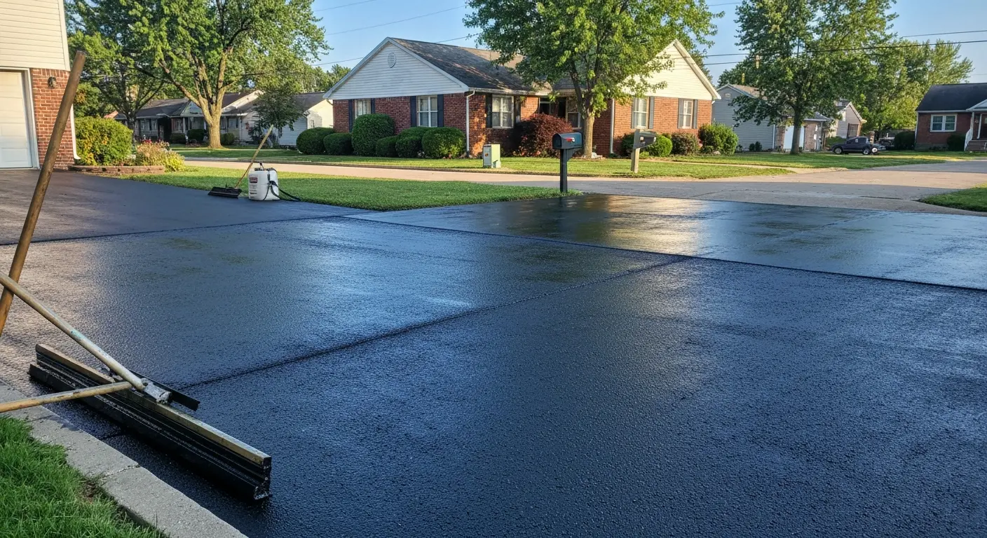 Sealcoating asphalt