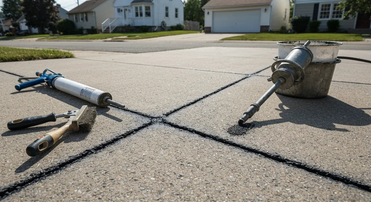 Crack filling and repairs