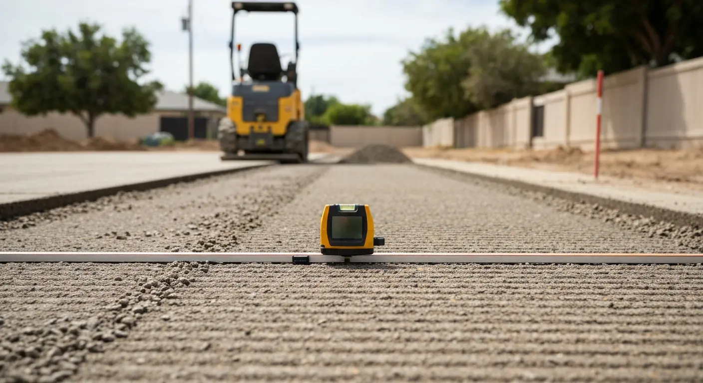 Base work and site preparation for paving