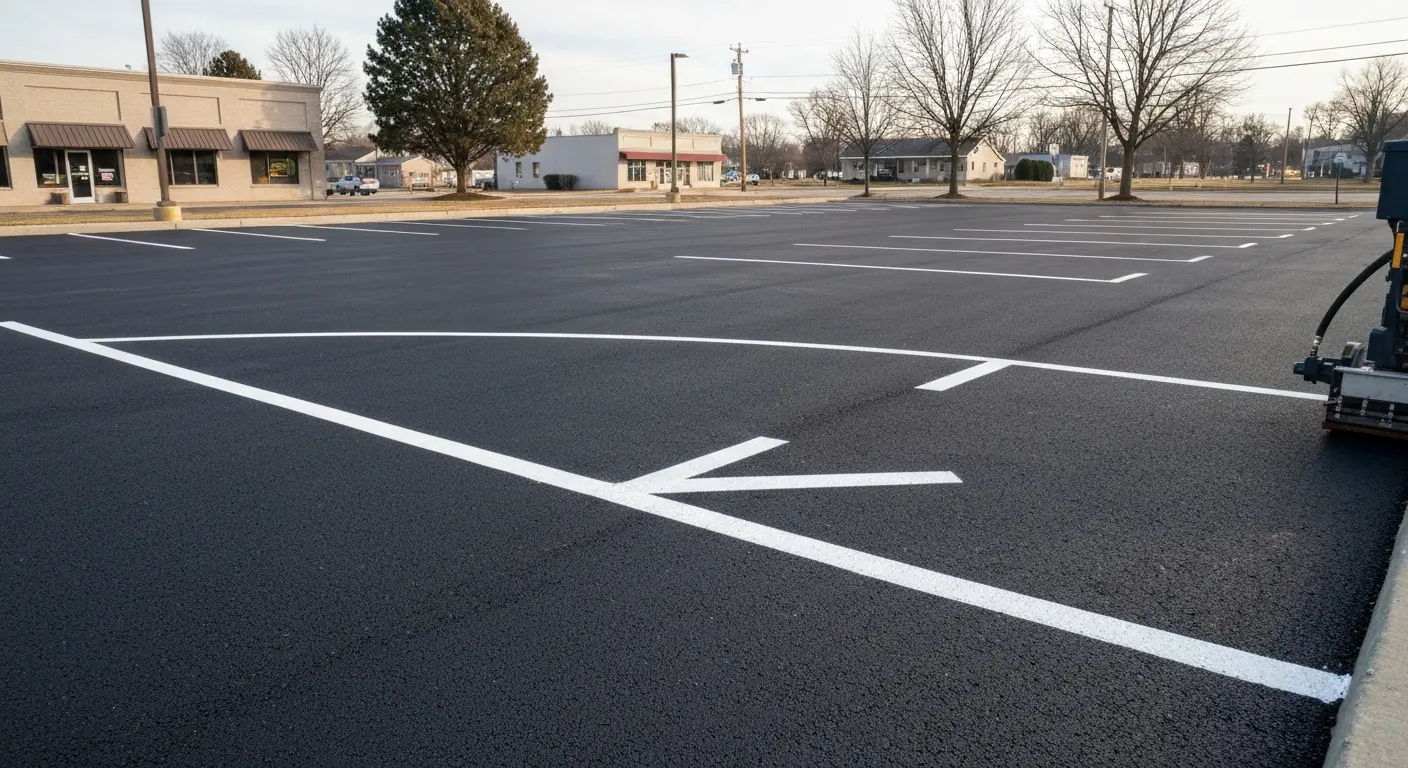 Commercial parking lot