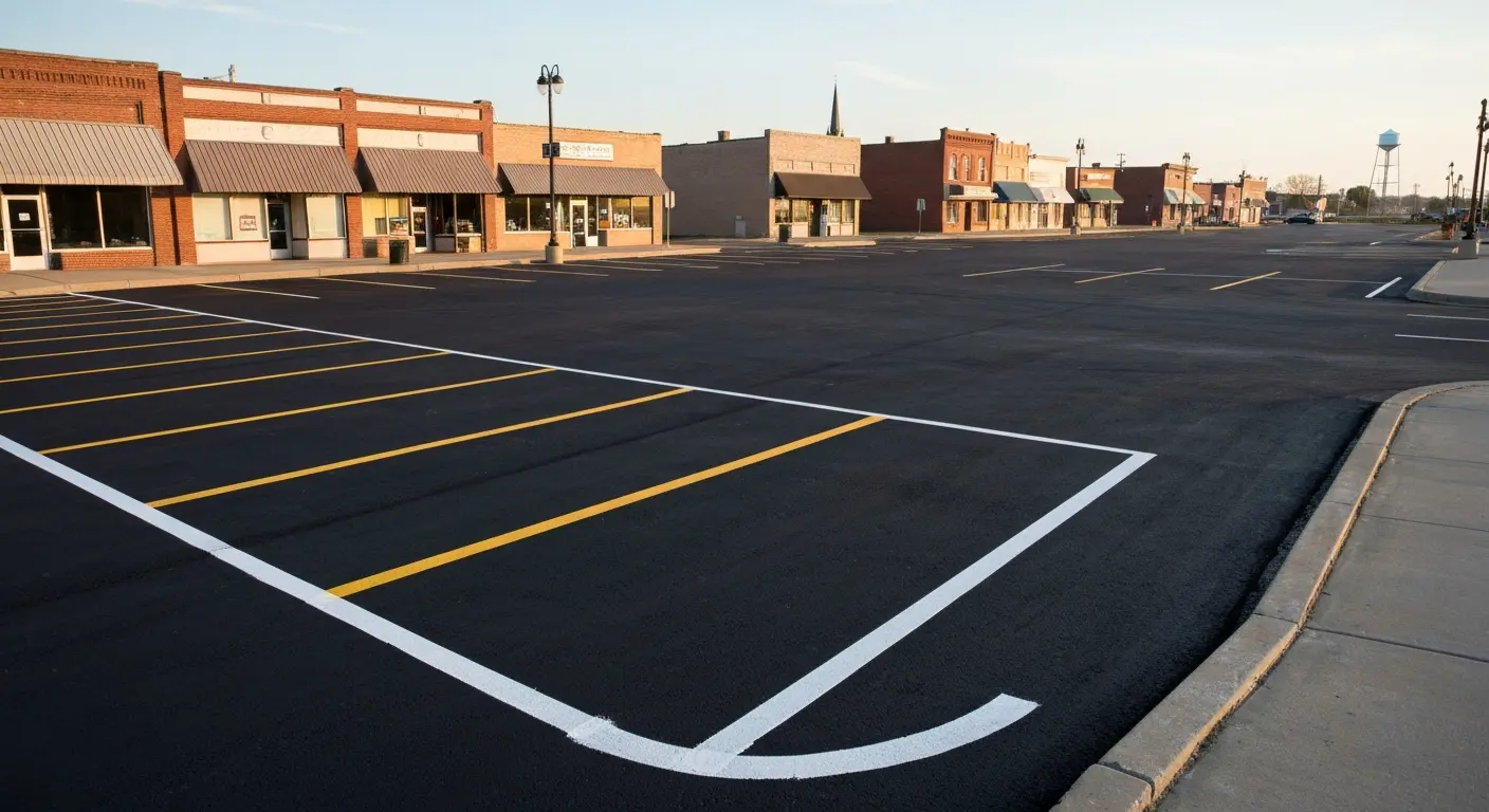 Commercial parking lot paving in Defiance