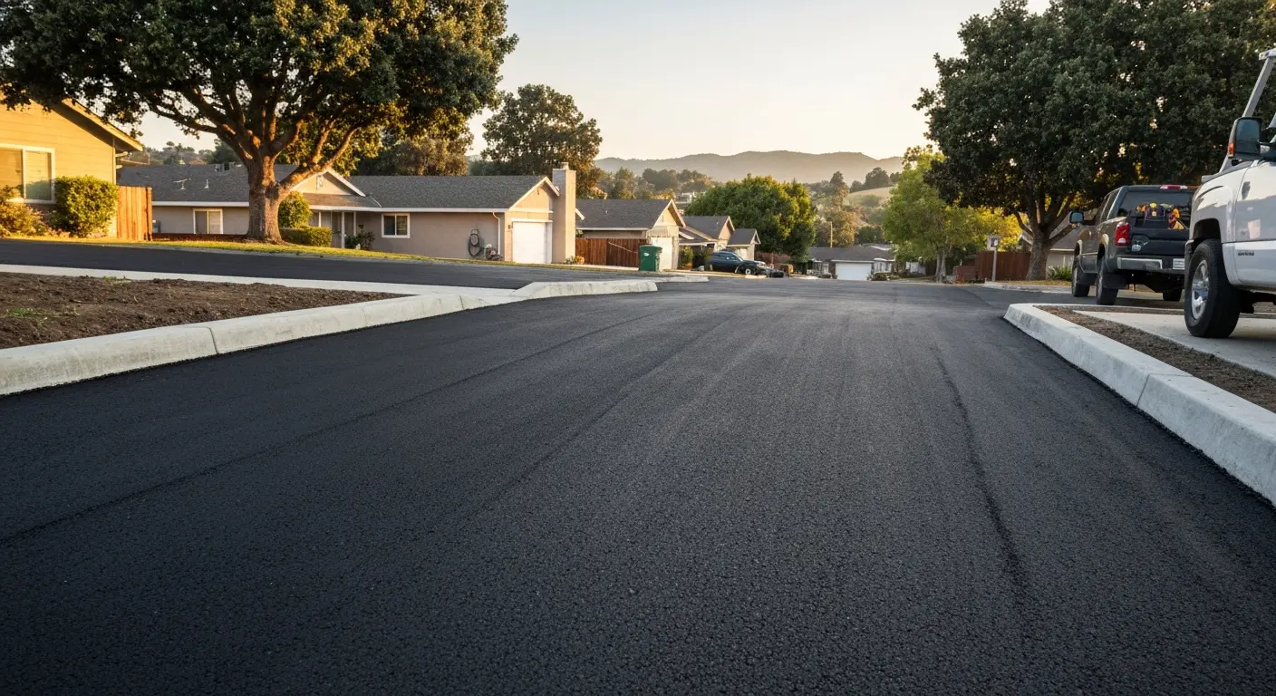 Residential driveway paving