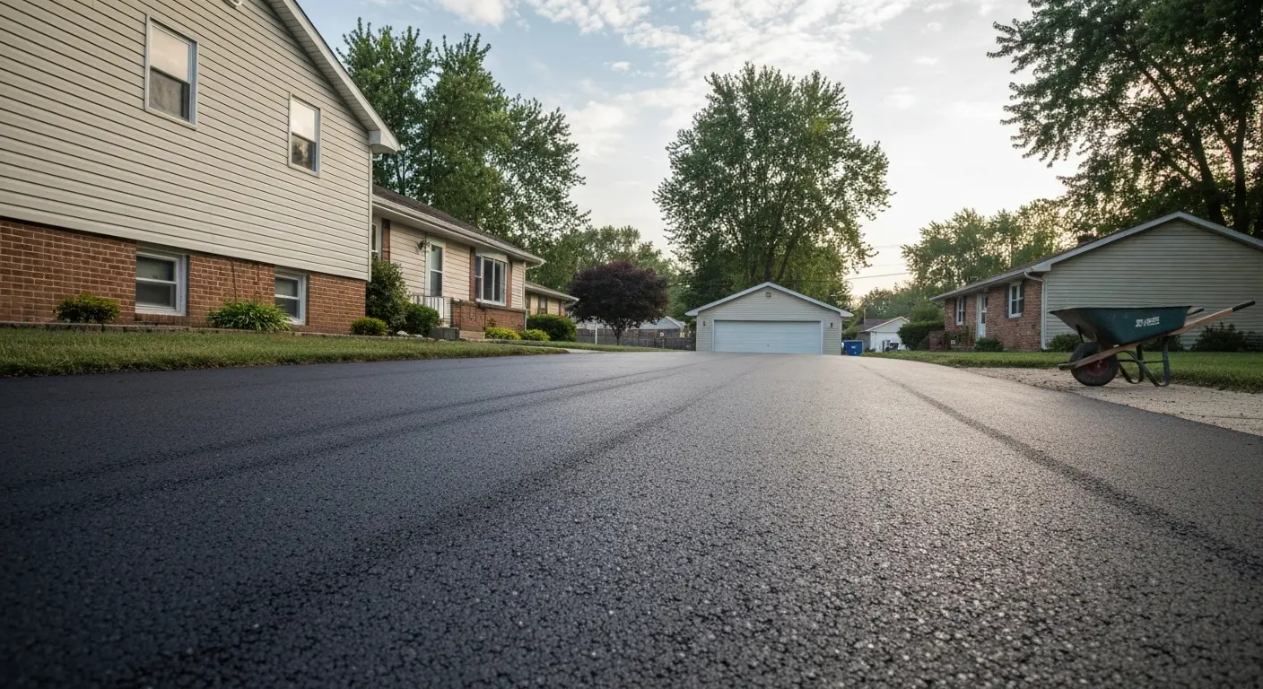 Residential driveway paving in Defiance