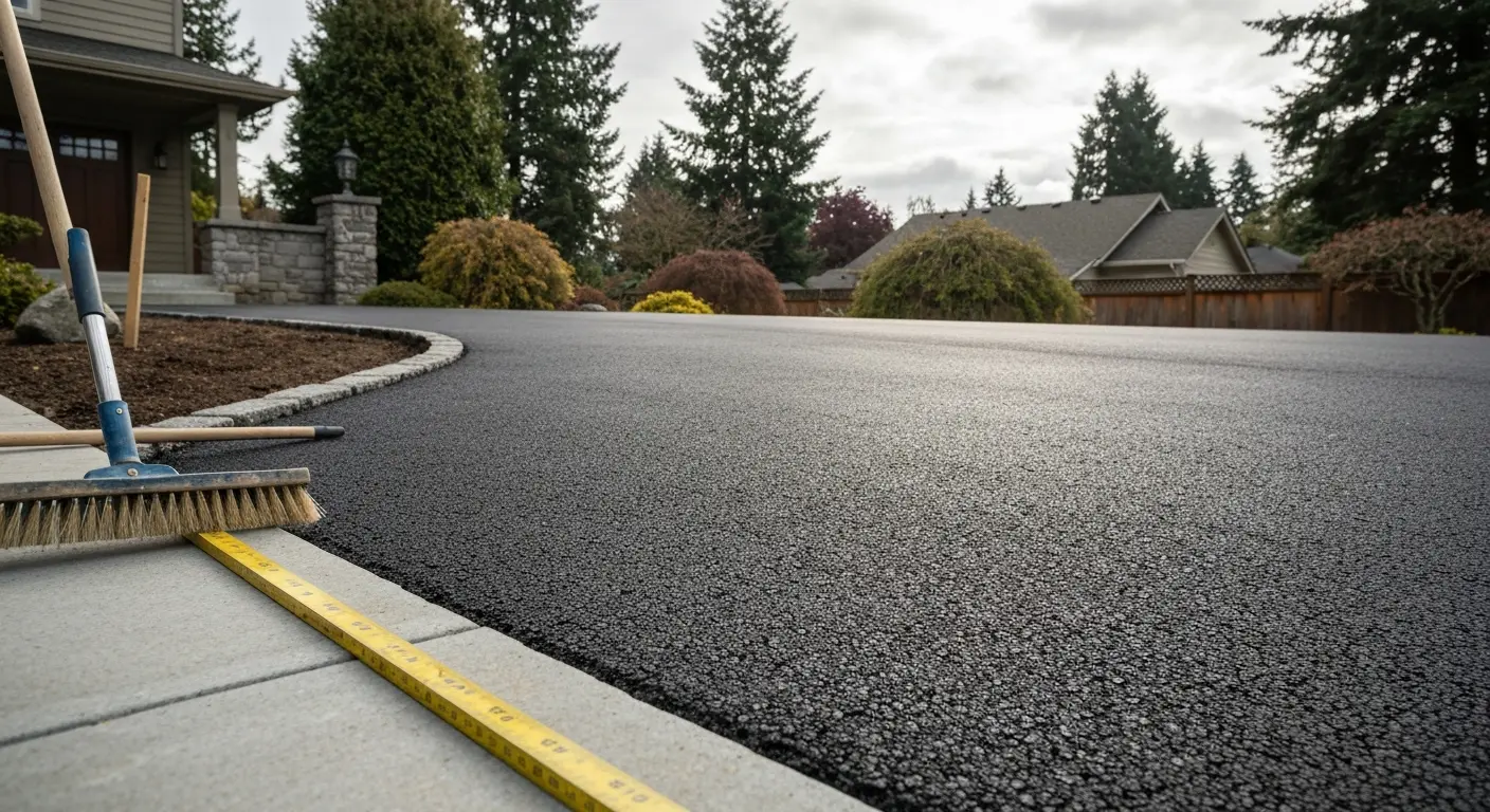 Asphalt driveway