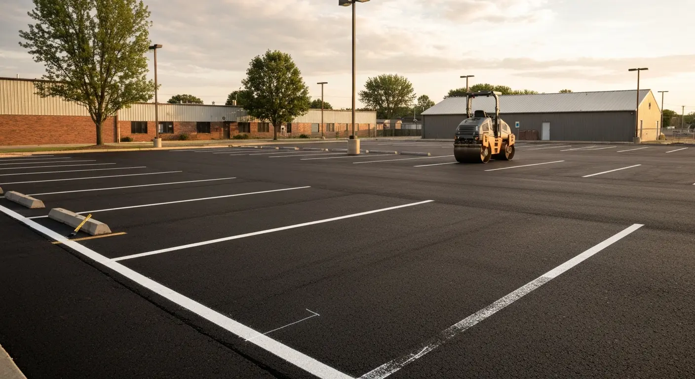 Commercial parking lot paving in Fort Wayne