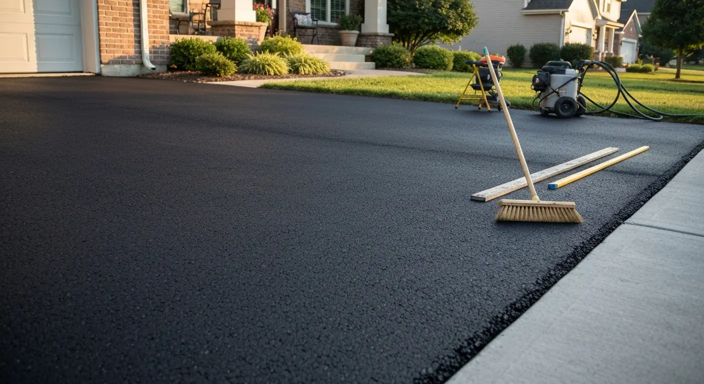 Residential driveway repair