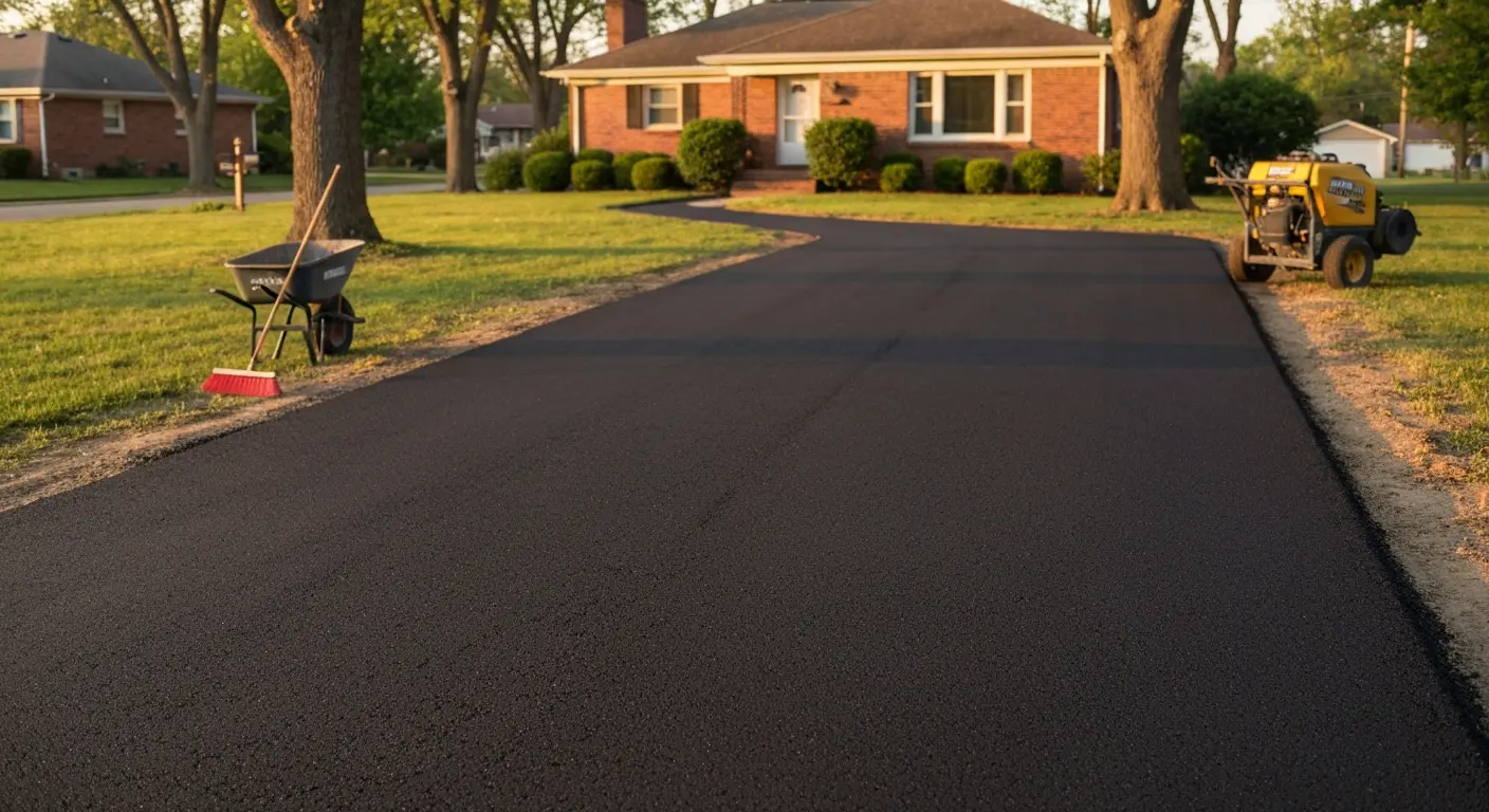 Asphalt driveway project