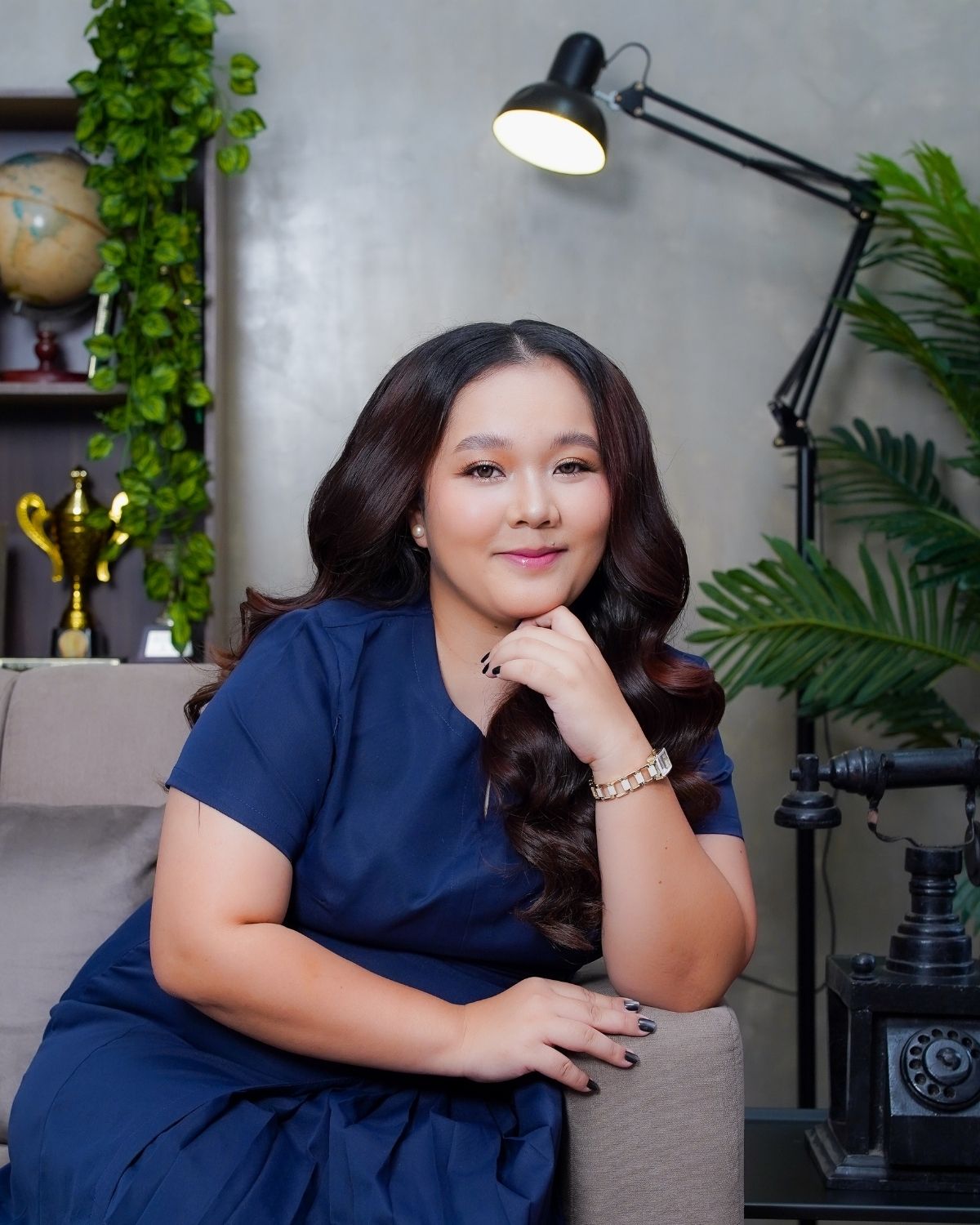 Cristine Chic Creations founder in a professional workspace