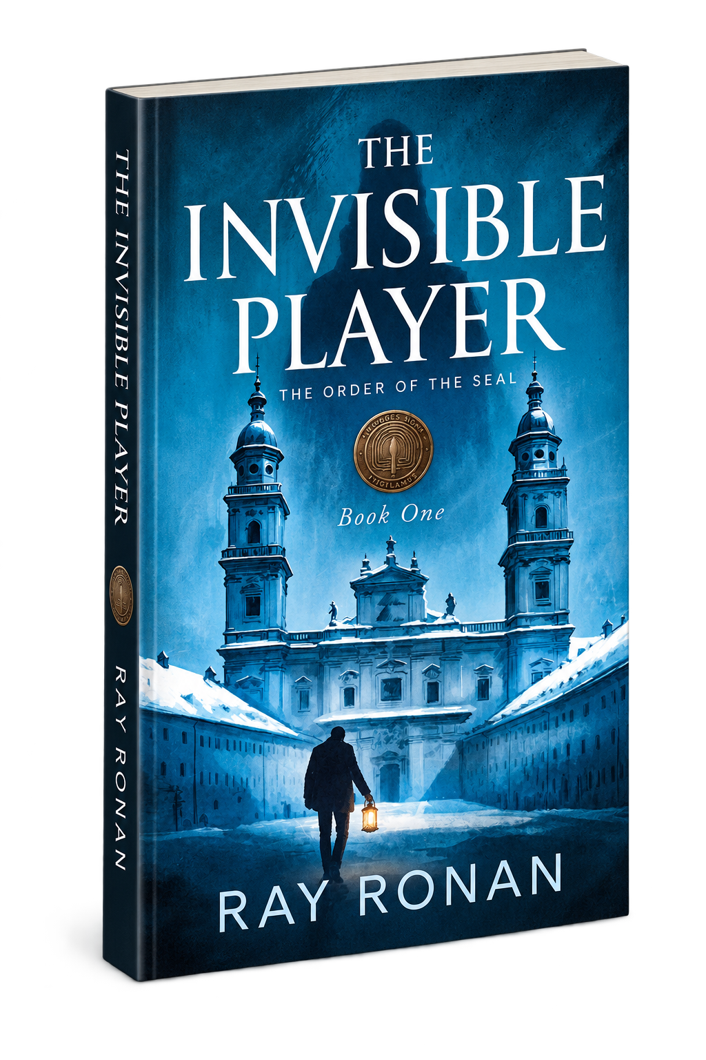 The Invisible Player by Ray Ronan, 3D book cover