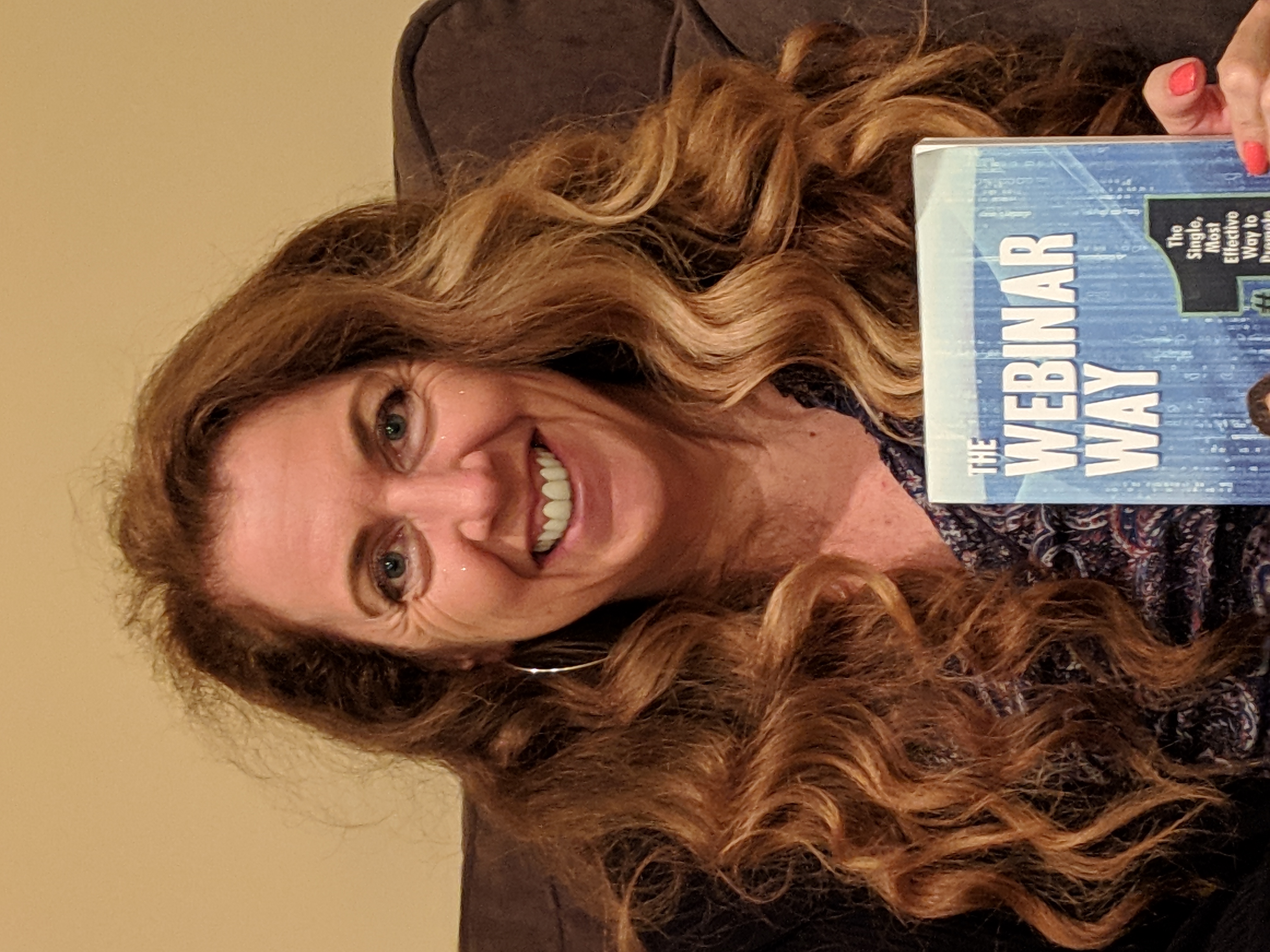 Photo of book, The Webinar Way by Sherrie Rose, author