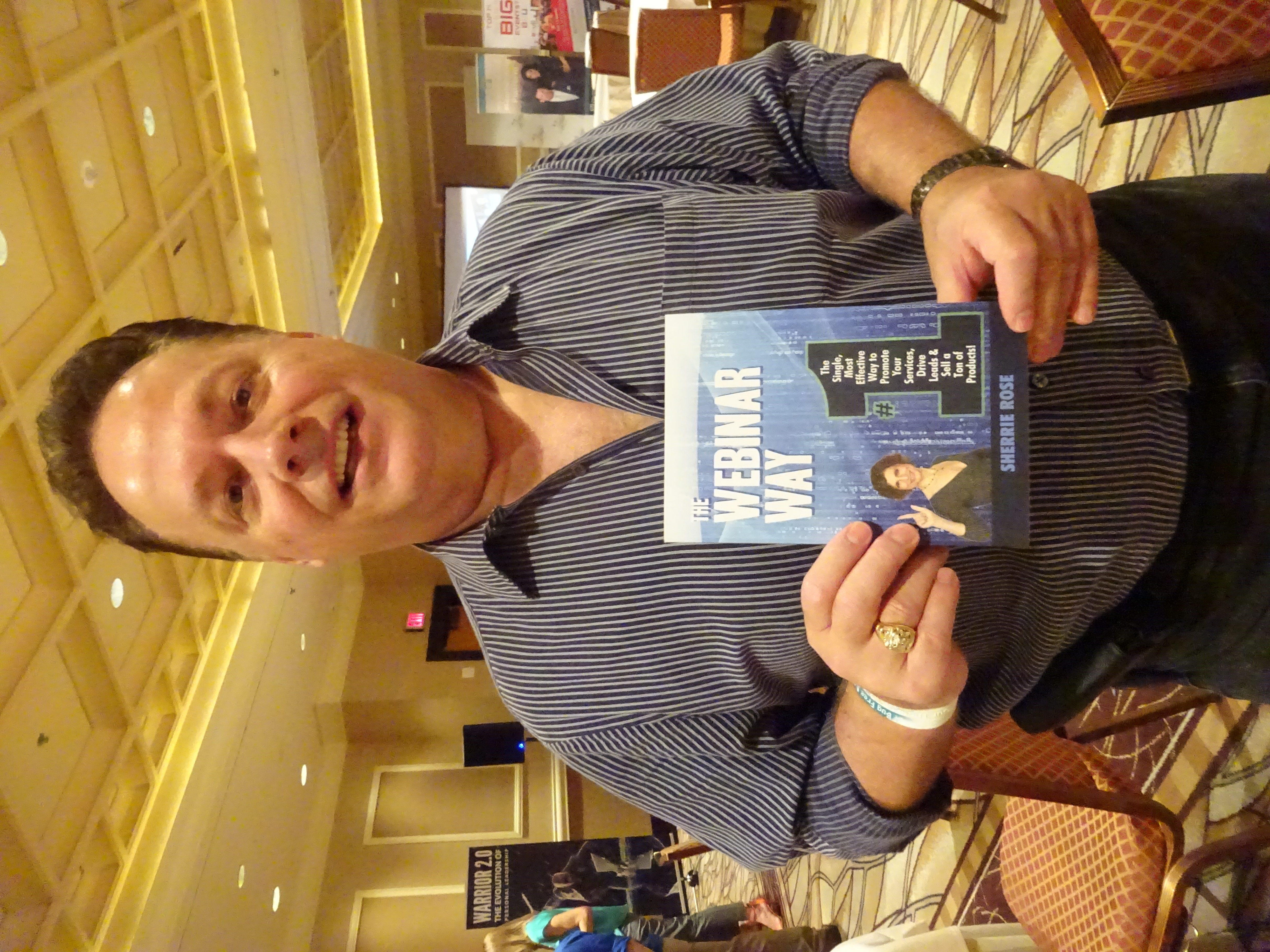 Photo of book, The Webinar Way by Sherrie Rose, author