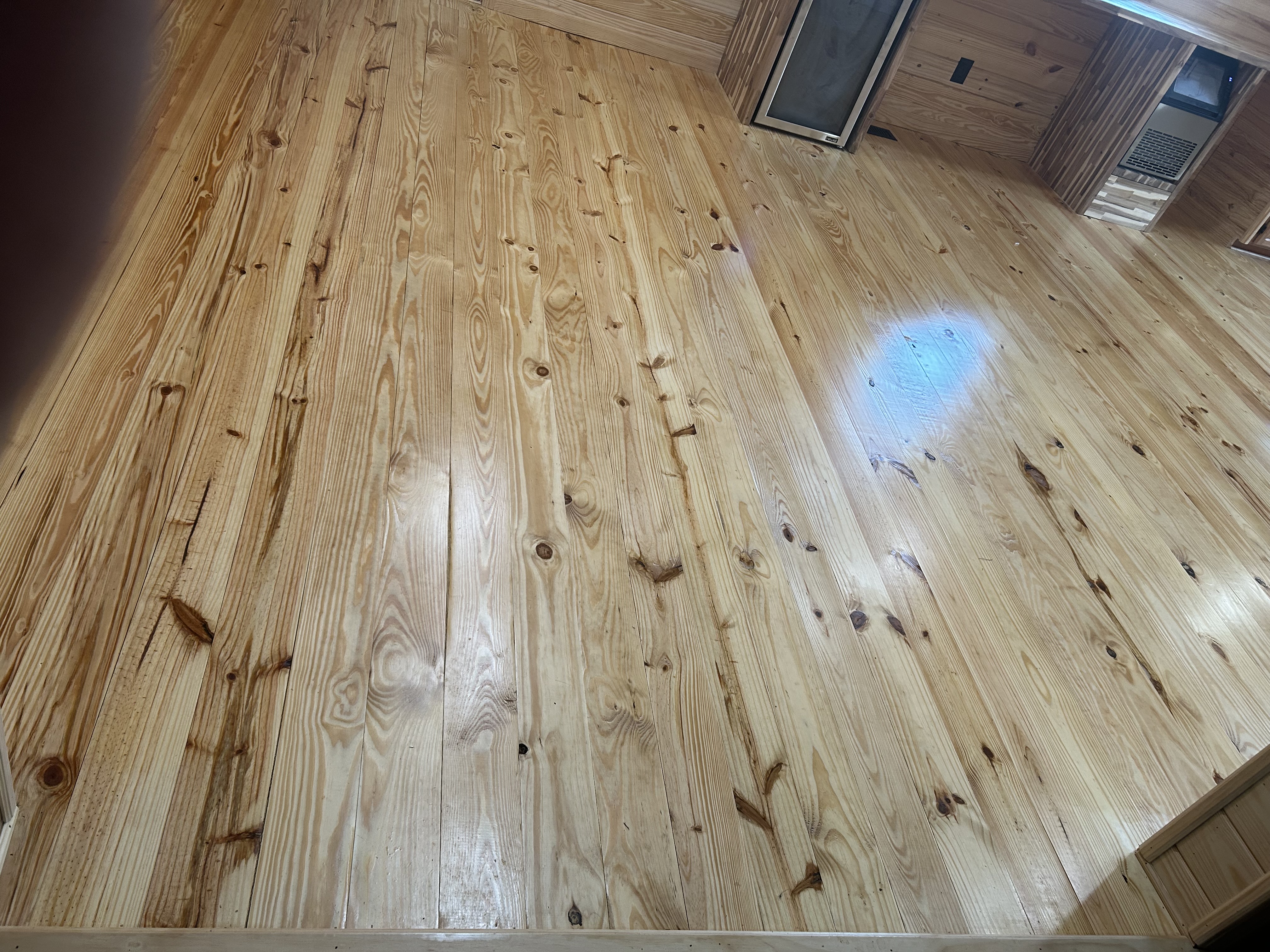 New wood plank flooring installed by McKams Contracting in Southwest Georgia