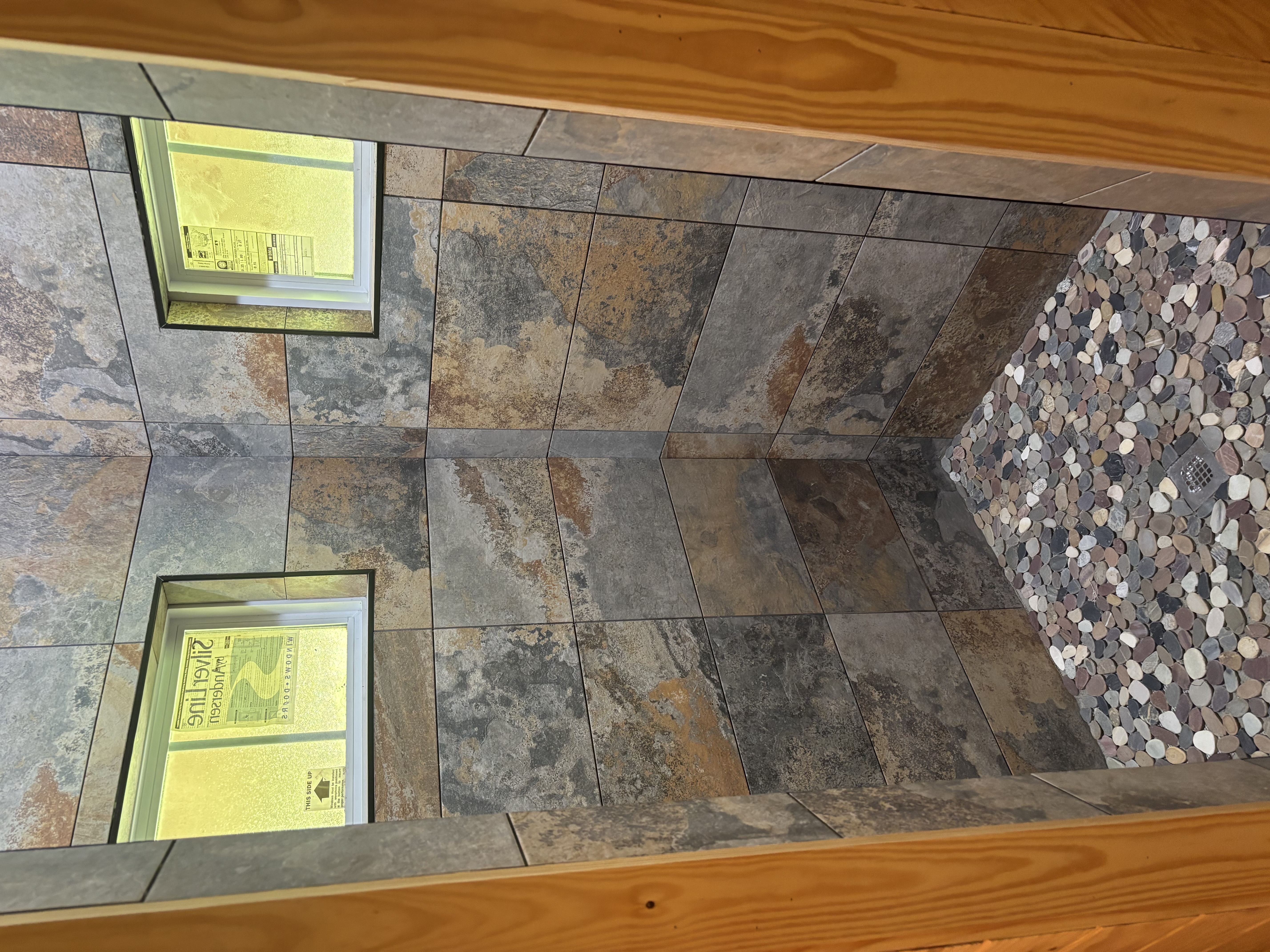 Custom stone tile installation by McKams Contracting in Southwest Georgia