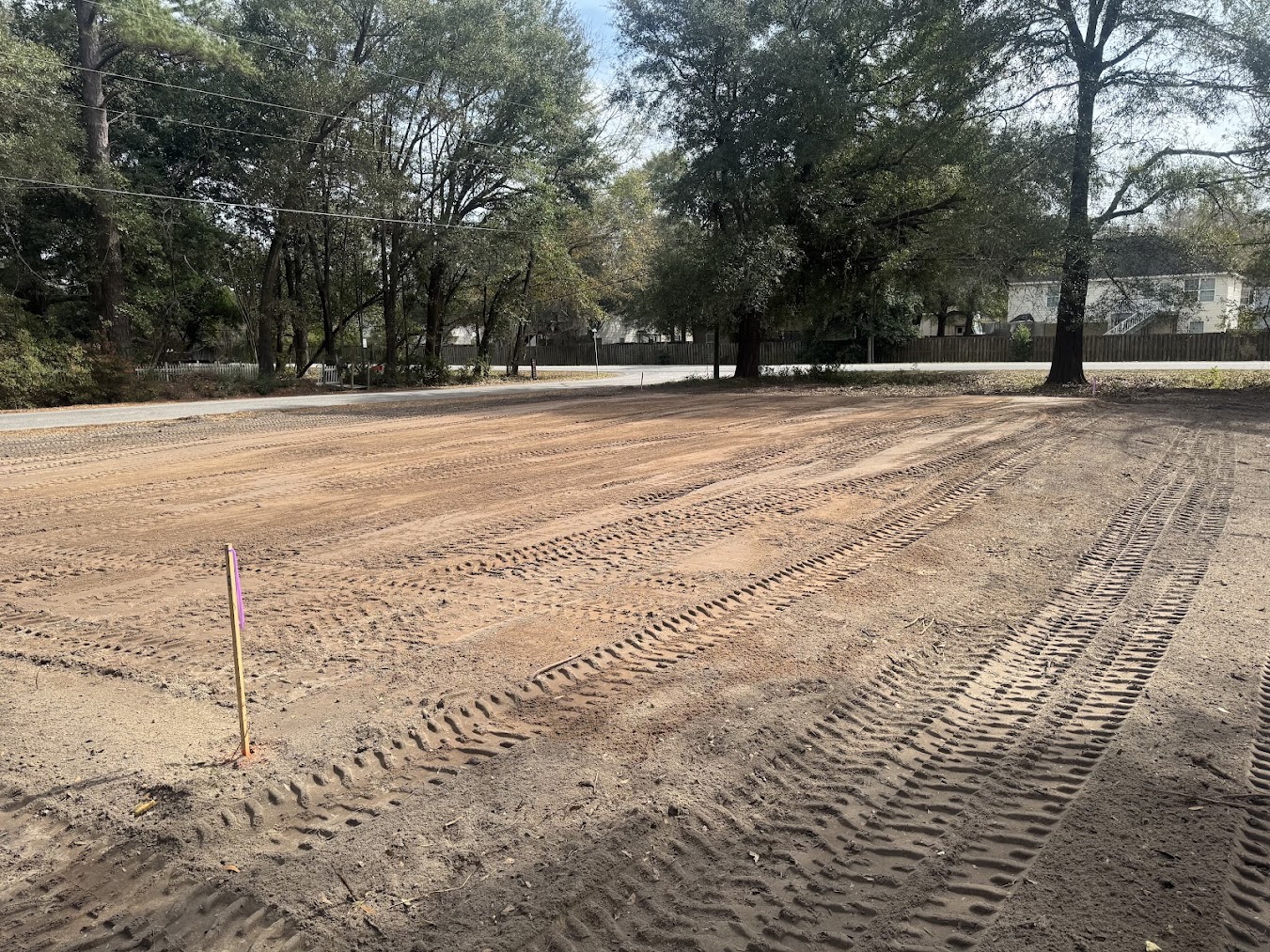 Cleared and graded lot ready for construction in Guyton, GA