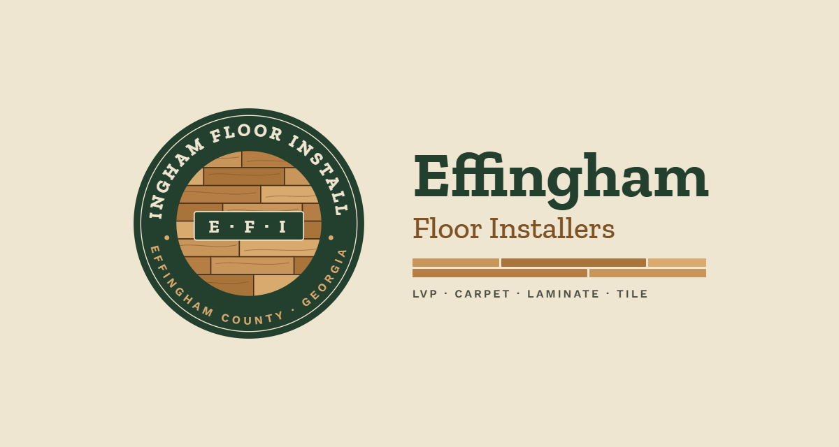 Effingham Floor Installers logo — LVP and flooring installation in Effingham County, GA