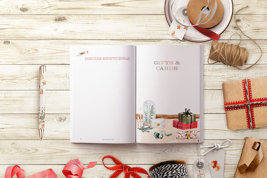 Decor Sketchpad and Gifts & Cards section pages
