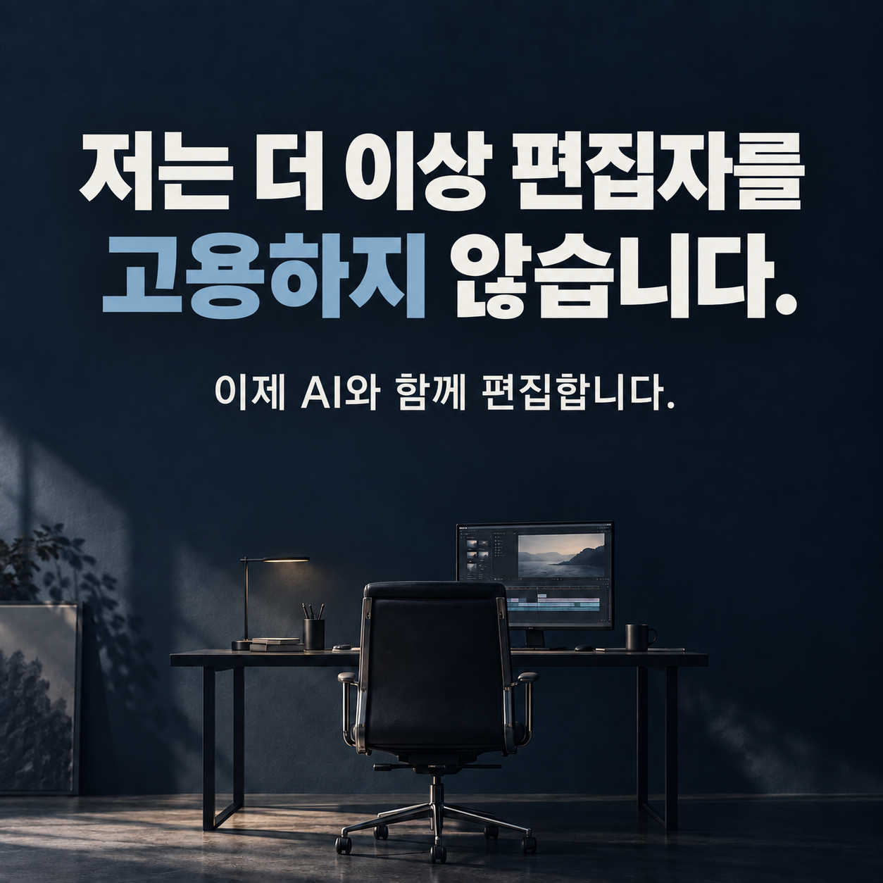 저는 더 이상 편집자를 고용하지 않습니다. 이제 AI와 함께 편집합니다.