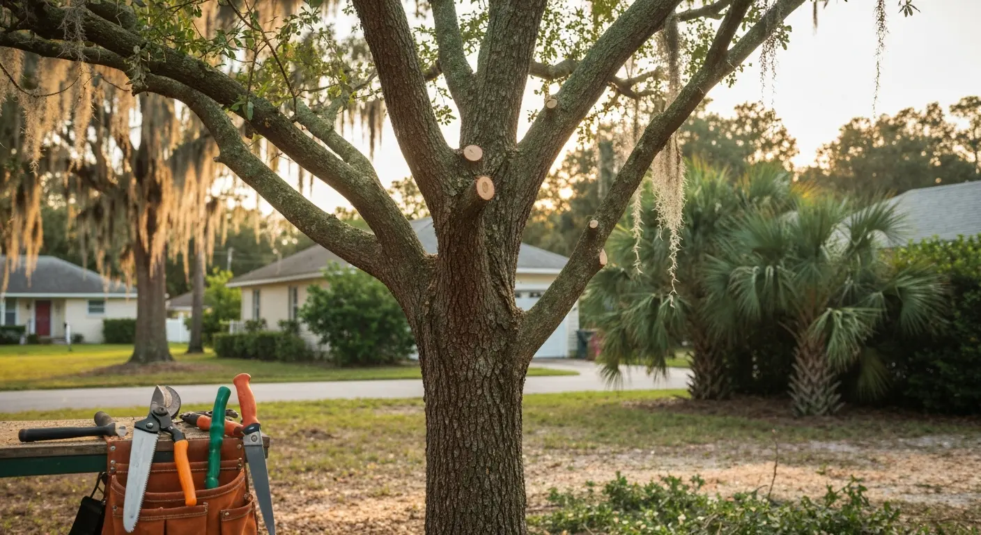 Tree pruning and health assessment in Dunnellon
