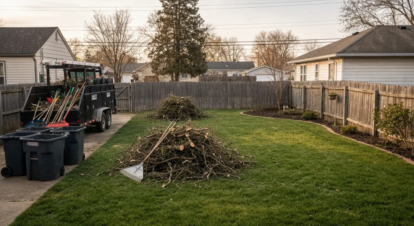 Storm debris cleanup