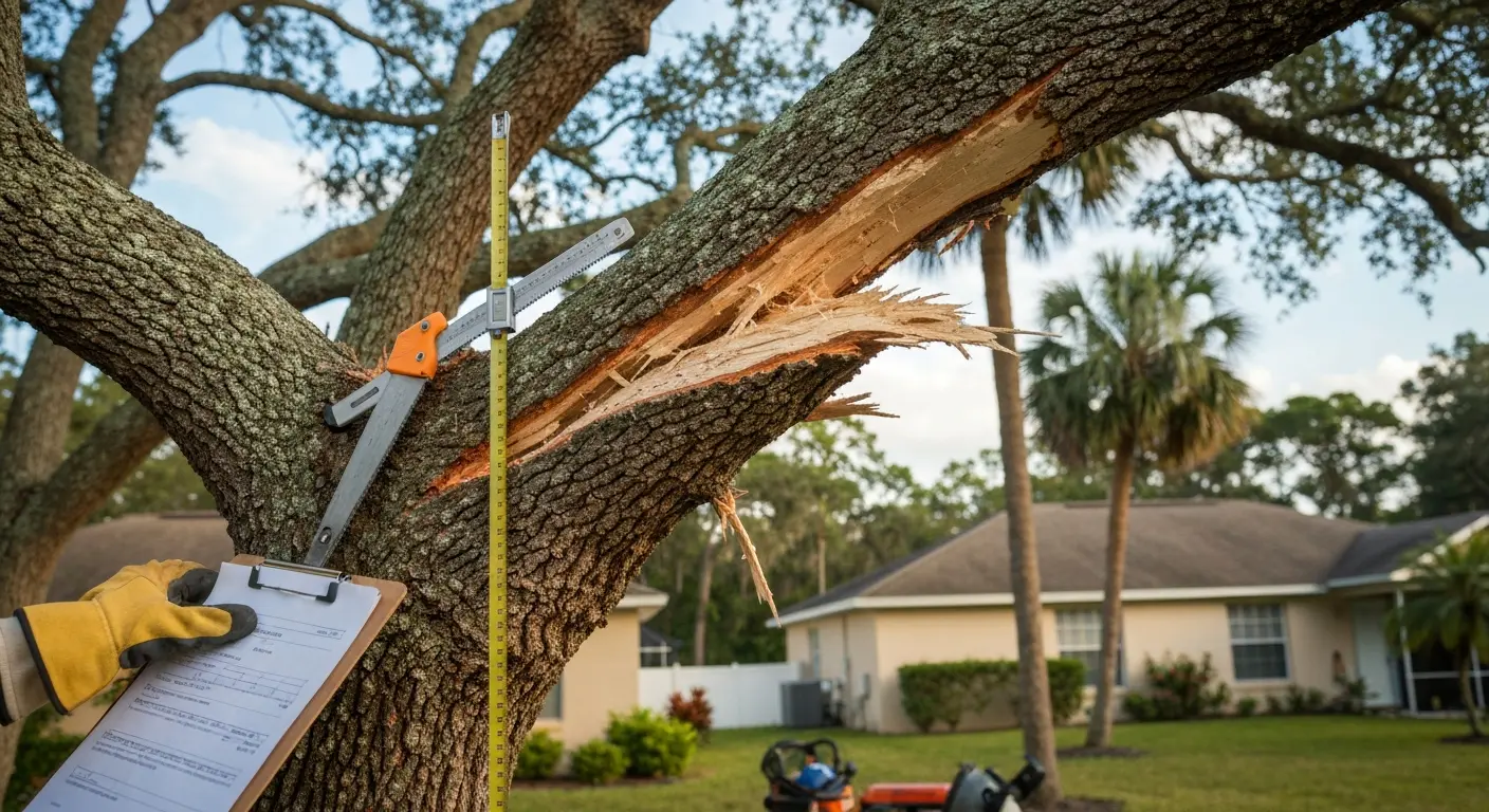 Storm-damaged tree assessment