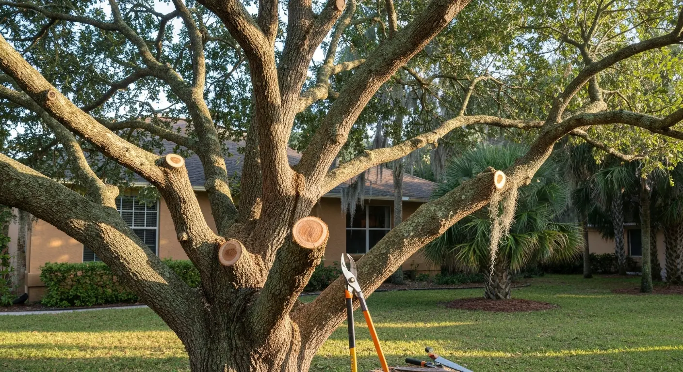 Tree pruning near home