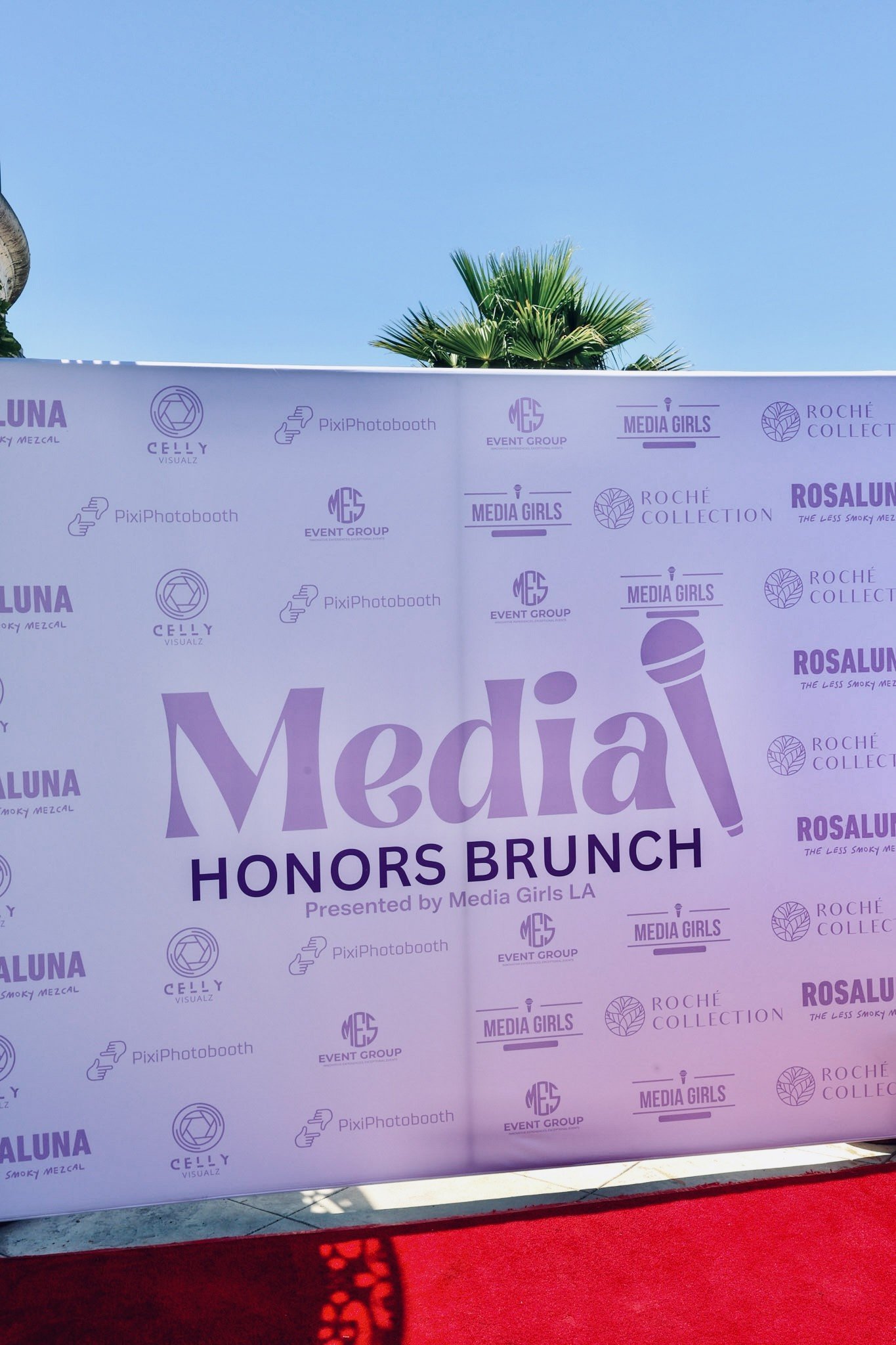 Media Girls Honors Brunch step and repeat in Hollywood