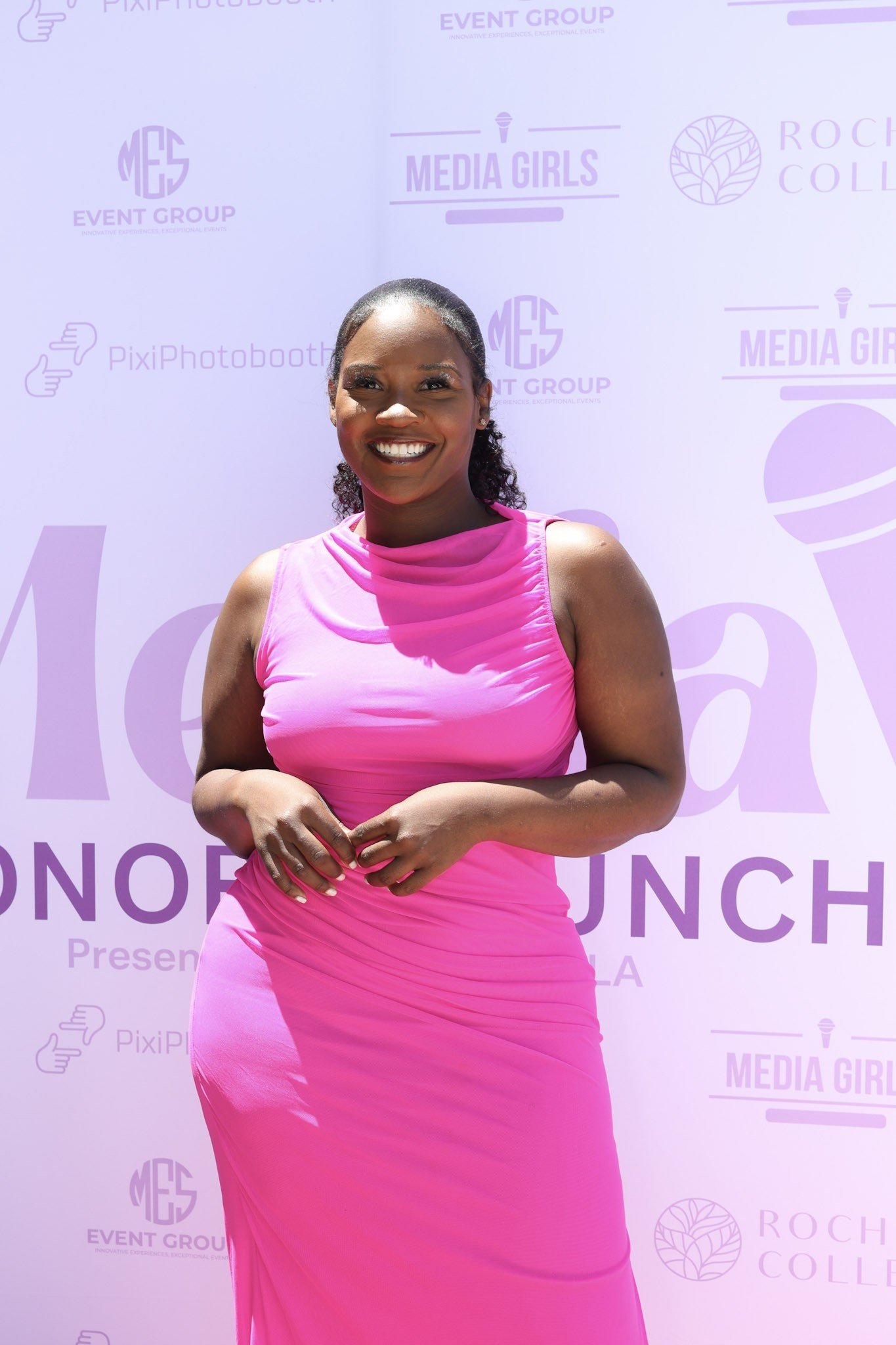 Red carpet portrait at the Media Girls Honors Brunch